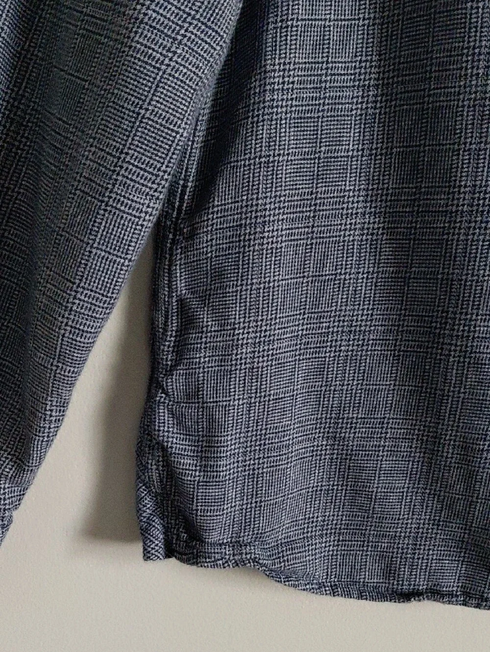 Banana Republic Blue Slim Fit Grindle Plaid Long Sleeve Button Down Shirt Cotton